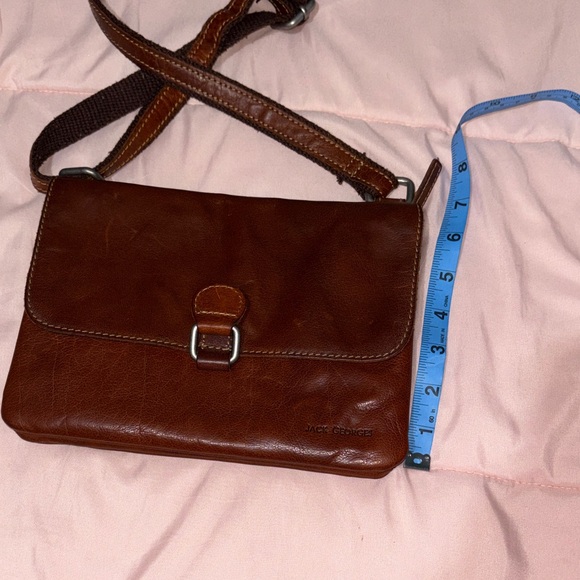 Jack Rogers Hand Stained Buffalo Leather Crossbody Bag - Picture 7 of 14
